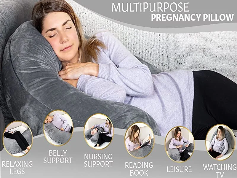 AviiatoR Large Half Body Banana Pillow Extra Filled Orthopaedic Long Pillow for Pregnancy Neck AviiatoR